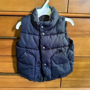 Baby GAP Blue Quilted Puffer Vest, 12-18 mos